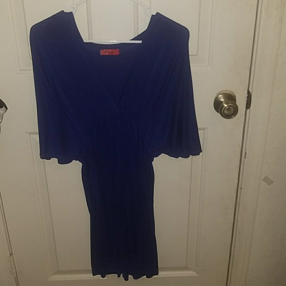 Hourglass lily blue dress